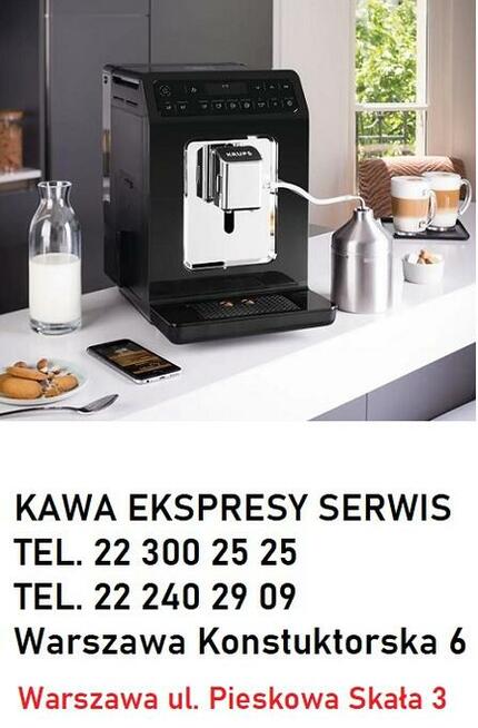 SERWIS ekspresów SAECO, DELONGHI, KRUPS Warszawa