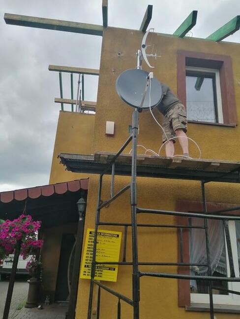 Montaż anten satnten satelitarnych naziemnych dvb-t