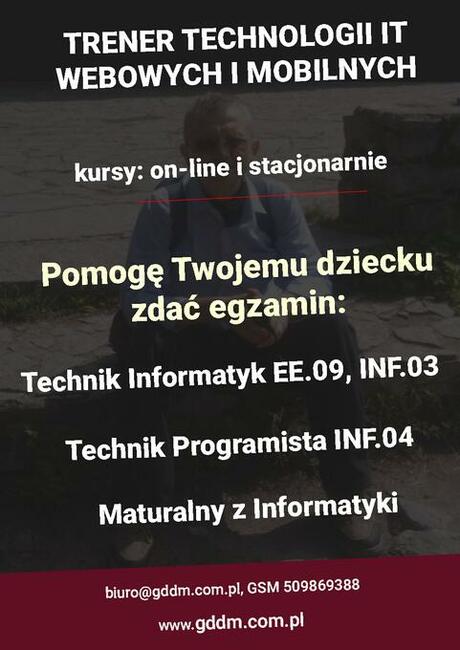 Korepetycje egzamin Technik Informatyk Programista Matura26