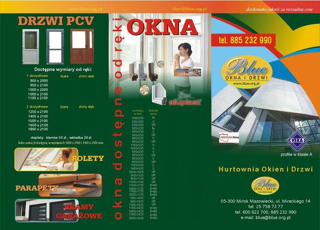 Drzwi pcv 90x200 białe