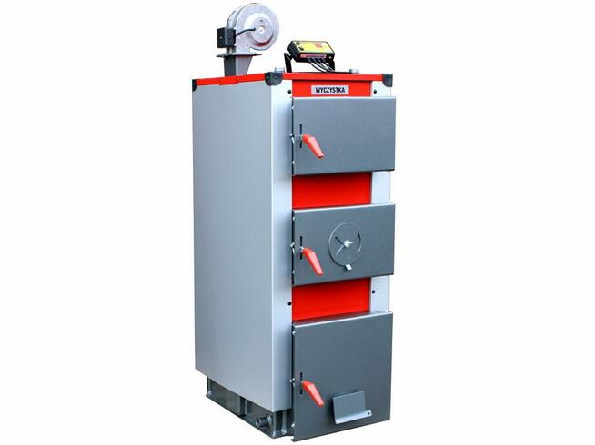 Kocioł co zasypowy 25KW 200m2 DREWNO / WĘGIEL 3-kanały 6mm
