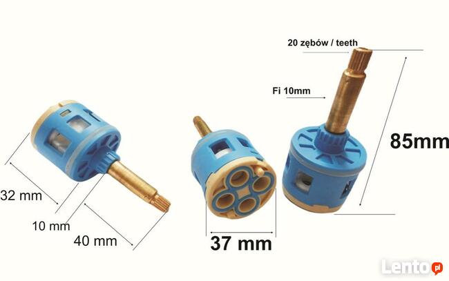 Przełącznik funkcji 4 f37m głowica do kabin z hydromasażem