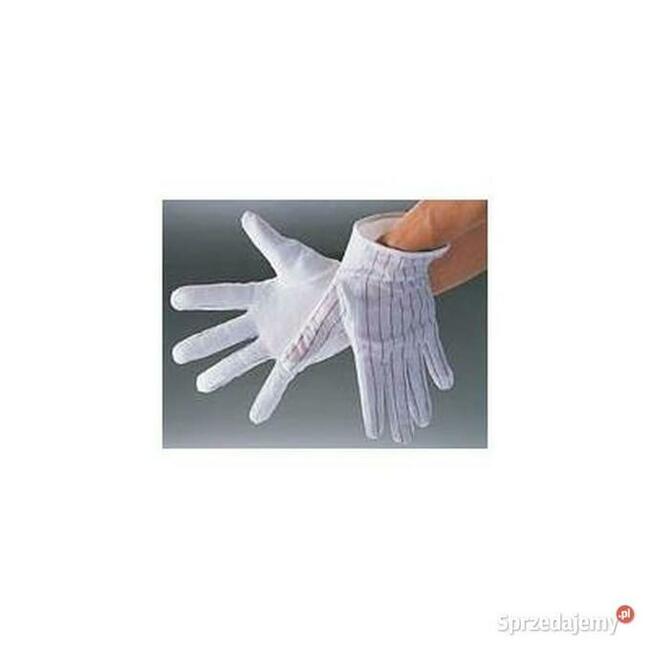 Rękawiczki ESD z powierzchnią antypoślizgową roz. M. 10 par.