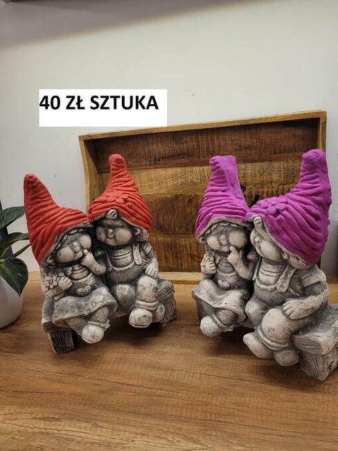 figurki gipsowe dekoracyjne ogrodowe skrzat skrzaty