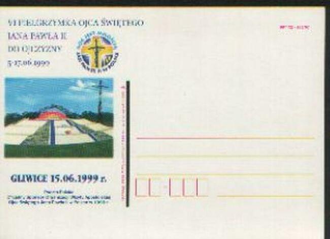 Kart. Okolicz. VI Pielg. Ojca Św. J.P.II w Ojczyżnie ** 1999