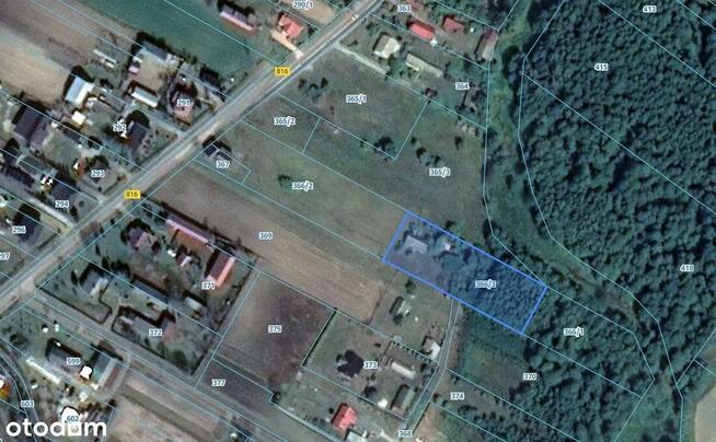 Dom drewniany na wsi KJB