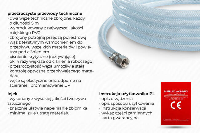 AGREGAT DO BIELENIA białkowania ścian wapnem lanca FV