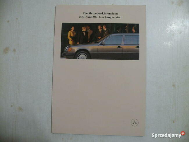 MERCEDES W124 LONG + GRATIS - PROSPEKT , FOLDER , KATALOG