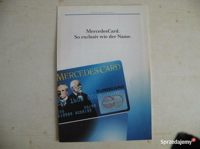 MERCEDES W124 LONG + GRATIS - PROSPEKT , FOLDER , KATALOG