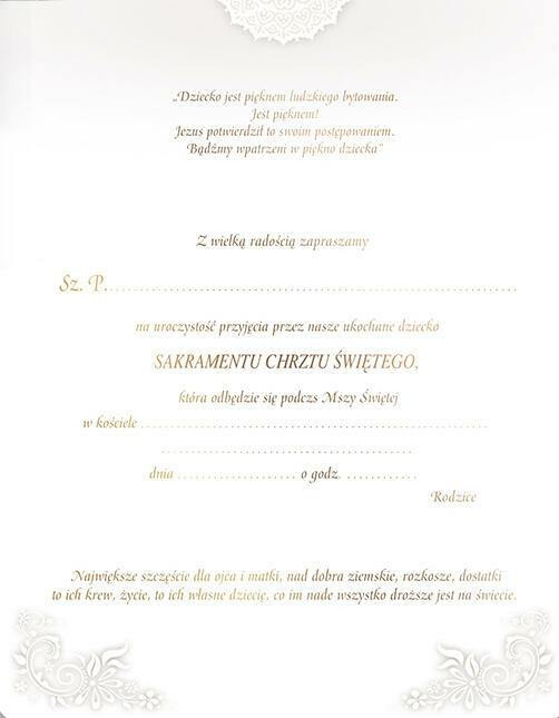 ładne zaproszenia na chrzest dla chłopca dla dziewczynki