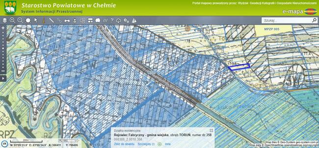 Działka 0,30 ha, Toruń gm. Rejowiec Fabryczny