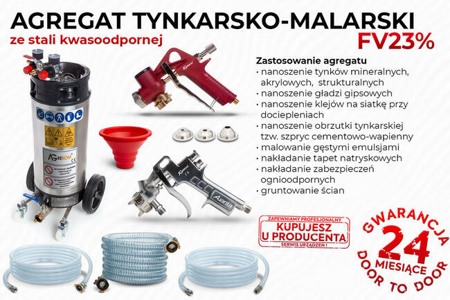 agregat do tynków gładzi malowania szpryc cementowych