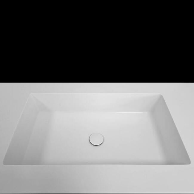 Umywalka łazienkowa zintegrowana z blatem kompozytowym