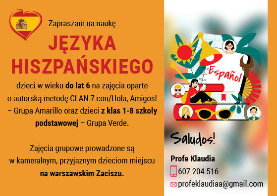 Jezyk hiszpanski zajecia grupowe, indywidualne online