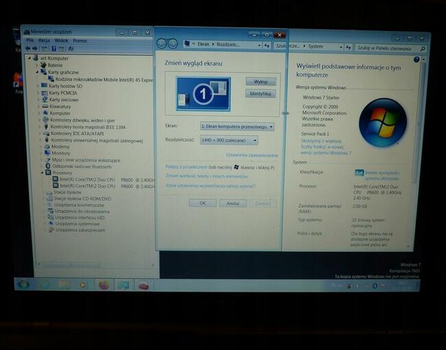 Laptop Sony VGN-BZ14XN 15 Intel Core 2 Duo 2 GB 250GB