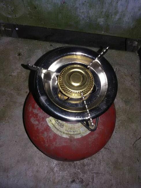 Butla turystyczna nowy palnik z gazem