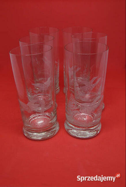 Szklanki z motywem ptasim do drinków, piwa i napoi