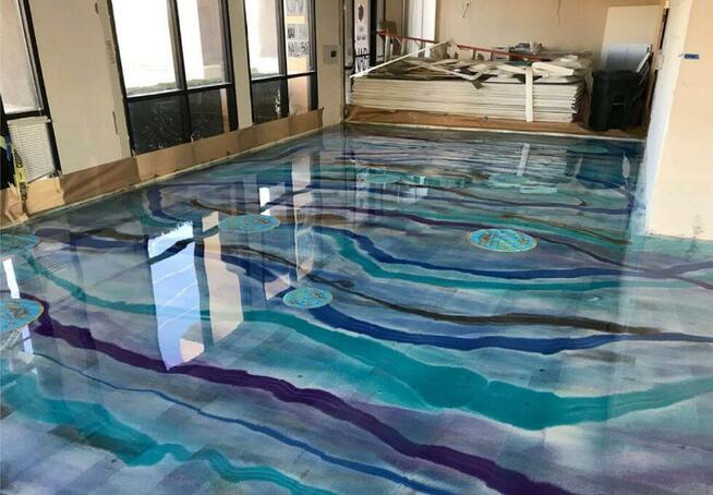 żywica epoksydowa dekoracyjna - posadzki