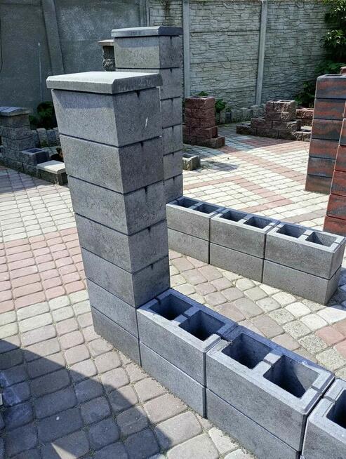 Bloczek Ogrodzeniowy Bloczki Ogrodzeniowe Grafit Płot