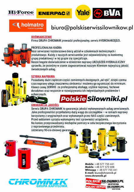 Polski Serwis Siłowników - regeneracja, serwis siłowników