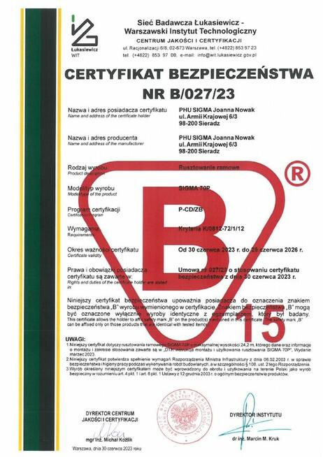 Rusztowania rusztowanie elewacyjne fasadowe ramowe 712,5 m2