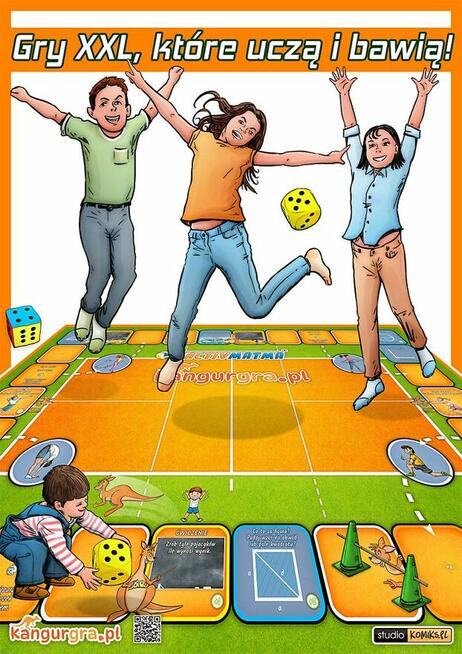 gra XXL ACTIVMATMA dla DZIECI do skakania, nauki matematyki