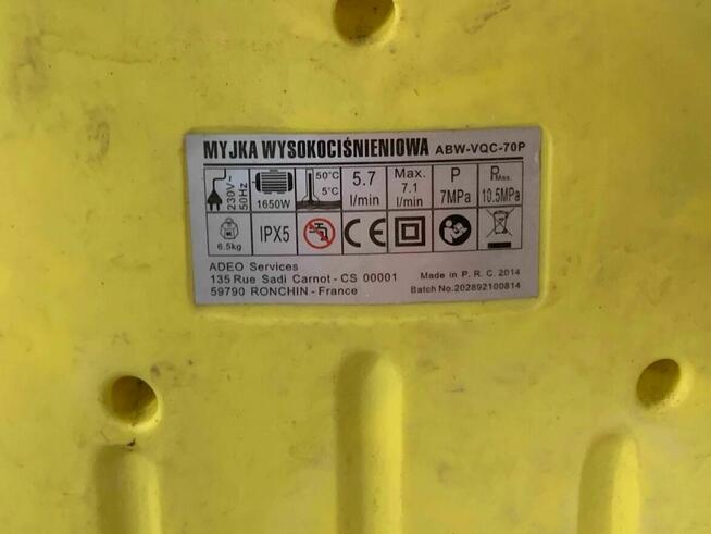 Myjka Wysokociśnieniowa Carscher Adeo Abw-vqc-70p 1065w
