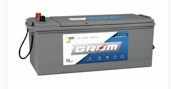 Akumulator GROM Premium 180Ah 1050A EN LEWY PLUS