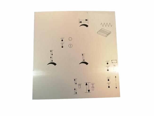 SPC-20 - Tabliczki aluminiowe pulpitu hydraulicznego i elek