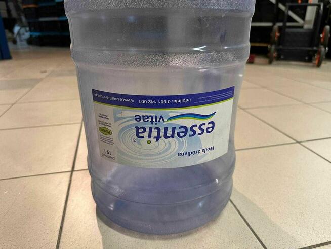 Butle do wody / butle po wodzie 19l - 6 sztuk + stojak ekspo