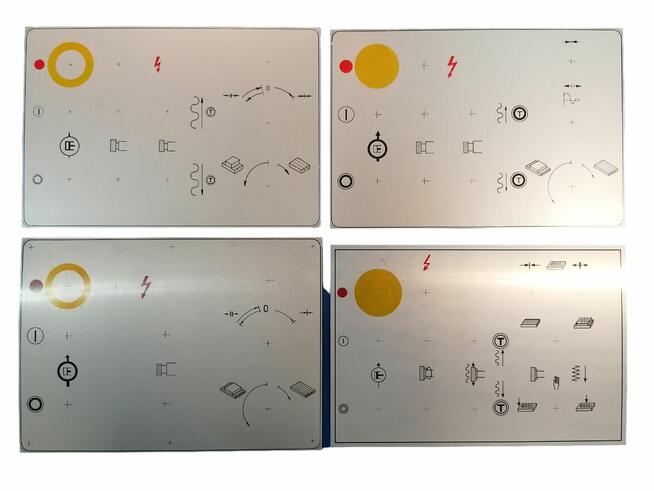 SPC-20 - Tabliczki aluminiowe pulpitu hydraulicznego i elek