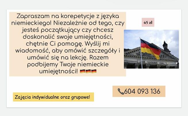 Korepetycje język niemiecki