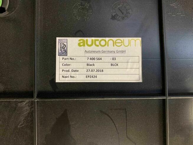 Panel Wykończenia Bagażnika Komplet Rolls-royce Dawn RR6