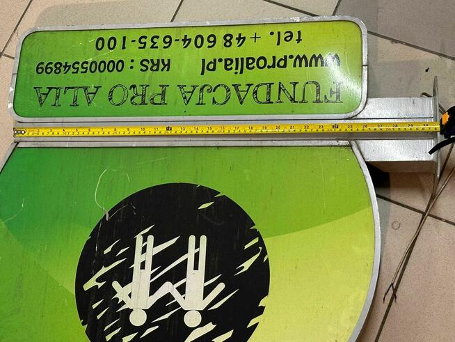 Baner Reklamowy Podświetlany Mocowany Do Ściany 73x31 Plex