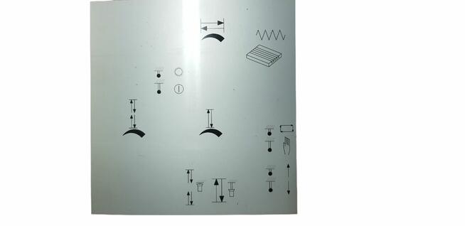 SPC-20 - Tabliczki aluminiowe pulpitu hydraulicznego i elek