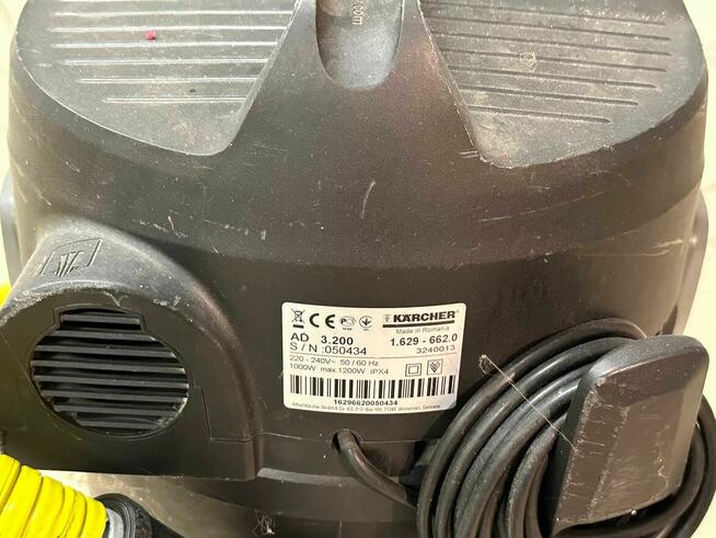 Odkurzacz karcher ad 3.200 bezworkowy 17l