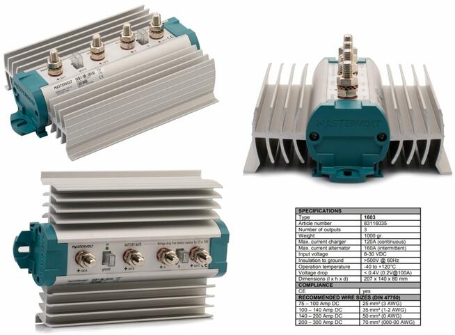 83116035 Mastervolt ROZDZIELACZ ŁADOWANIA 1603 IG WYPRZEDAŻ