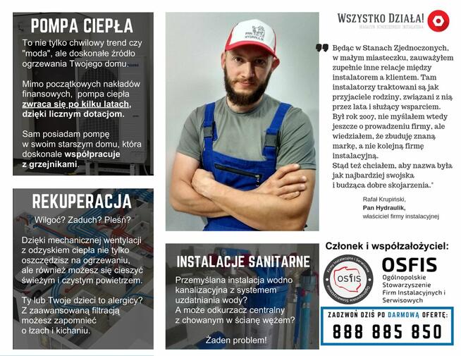 Kompleksowe instalacje grzewcze i sanitarne, 30 lat na rynku