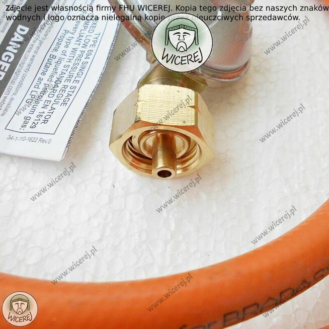 Reduktor, zestaw podłączeniowy TABORETÓW GAZOWYCH z butlą