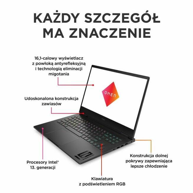 LAPTOP GAMINGOWY OMEN 16