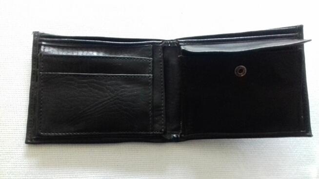 Portfel czarny „Casual Purse”, ekoskóra, do sprzedania