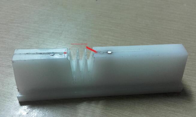 Grzebień klejowy na kreskę na płytę meblową Lignum