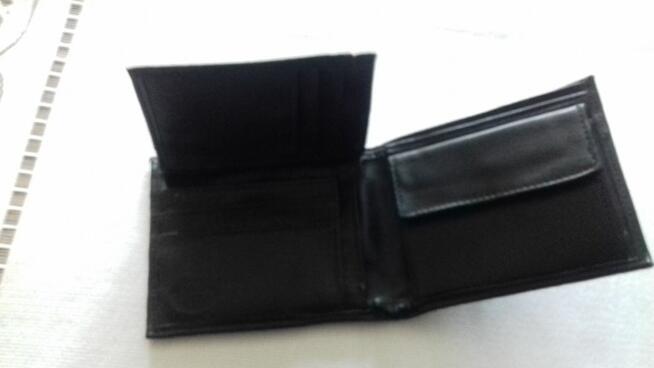 Portfel czarny „Casual Purse”, ekoskóra, do sprzedania