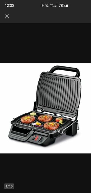 Składany grill elektryczny Tefal GC 3050 czarny 2000 W