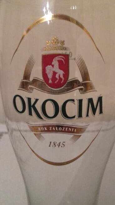 Szklanki wysokie do piwa „Okocim”, do sprzedania