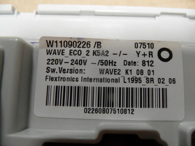 programator pralki indesit BTWD61253PL W11090226B