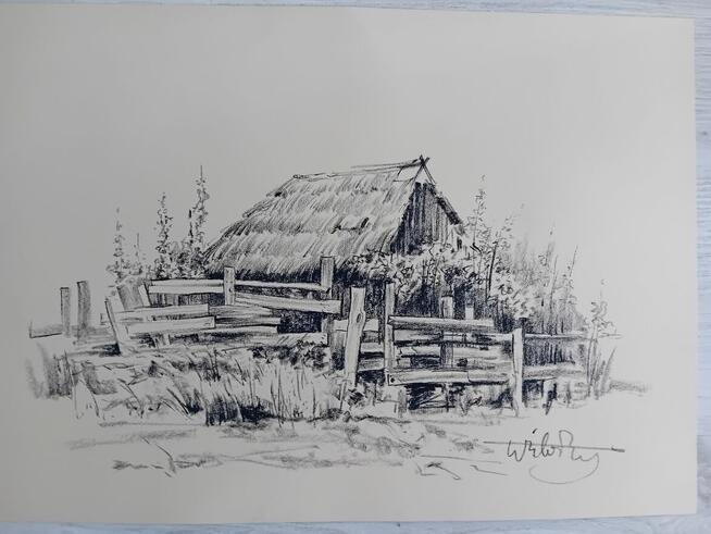 Wiktor Zin szkice węglem