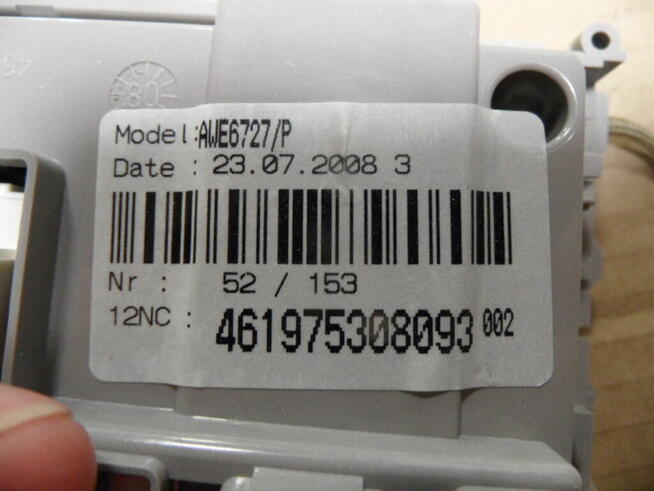 programator pralki whirlpool AWE6727P