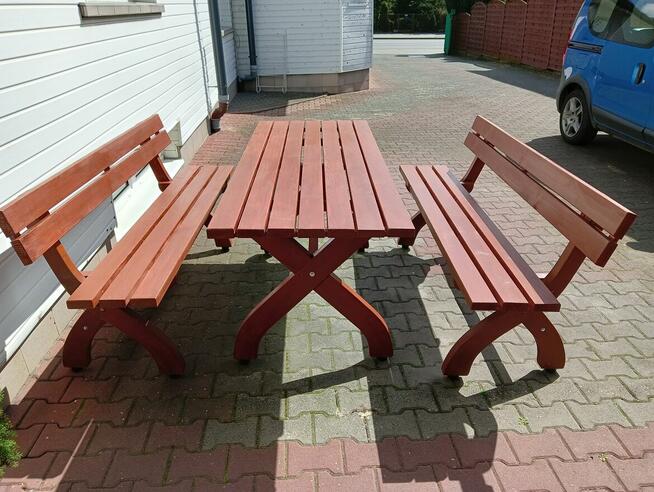 Komplet mebli ogrodowych długości 160 cm