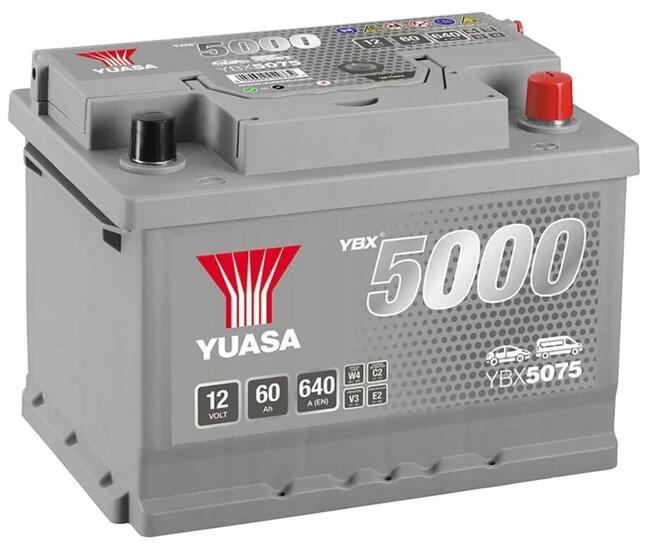 Akumulator Yuasa Silver 12V 60Ah 640A Prawy Plus GDAŃSK
